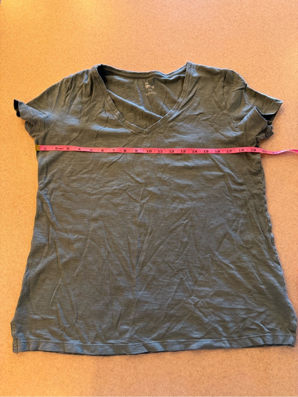 Felina Olive V-Neck Short Sleeve Tee